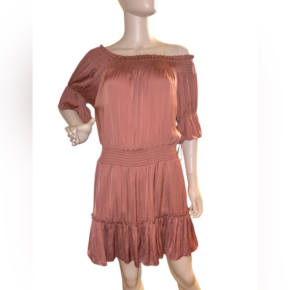 Naked Zebra Off Shoulder Dress